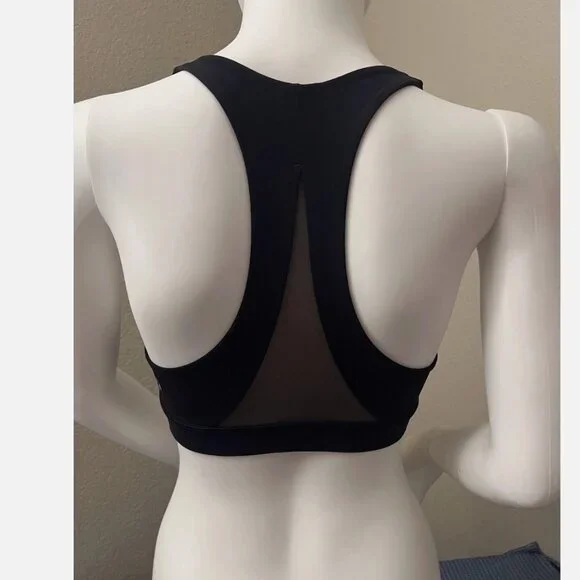 Lululemon Women's Training Invigorate Black Mesh Racerback Sports Bra Size 6 - Picture 2 of 15